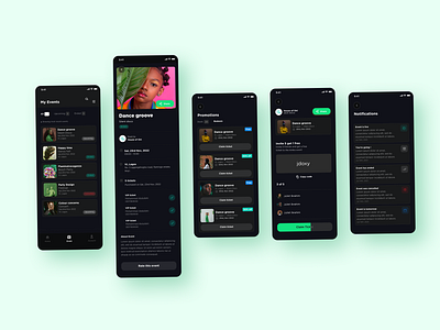 Tickets and events app design ui ux