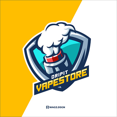 VAPESTORE design esport esportlogo graphic design illustration logo mascot mascot logo vape vaping