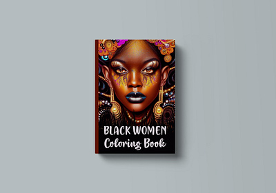 Black Women Coloring Book abstract amazon book cover coloring book creative design design graphic design illustration kindle