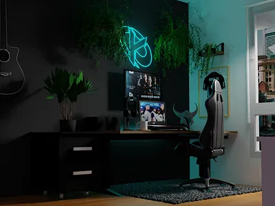 Karmine Corp setup 3d advices art blender blue design e sport esport games gaming graphic design illustration jersey karmine corp kcorp league of legends lol pc rekkles setup