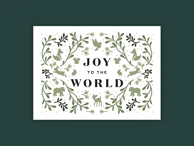 Holiday Card 2022 animals card christmas christmas card creatures design greeting card hanukkah holiday illustration illustrator line art print silhouettes woodland