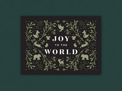 Holiday Card 2022 animals card christmas christmas card creatures design greeting card hanukkah holiday illustration illustrator line art print silhouettes winter winter solstice woodland