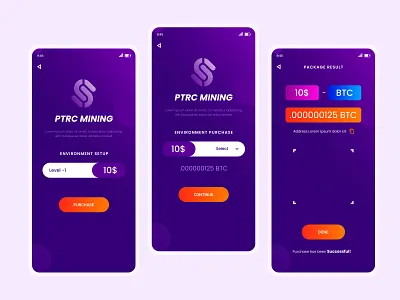 Cryptocurrency App UI 3d android animation branding cryptocurrency app ui graphic design illustration ios app mobile app mobile app design ui ui ux design