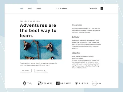 Travel web home page design landing page transportation ui website website desigh website landingpage