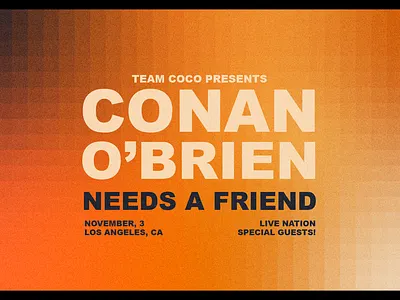 Conan Needs A Friend Podcast adobe illustrator branding graphic design logo