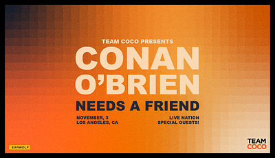 Conan Needs A Friend Podcast adobe illustrator branding graphic design logo