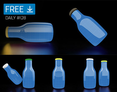 Drink Bottle In Dark - Daily Free Mockup #128 business download free free download freebie mockup psd