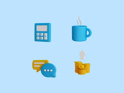 3D Business icon pack 3 3d business creative design element icon