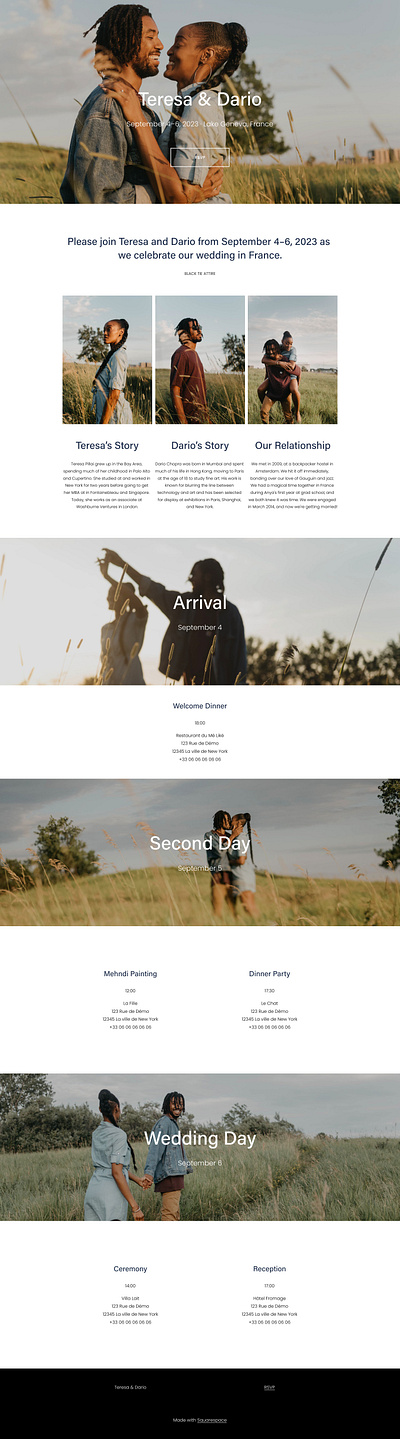 Dario - Website Template - Squarespace design free freebie landing landing page page portfolio squarespace template ui ui design ux ux design web web design web development web template website website design website template