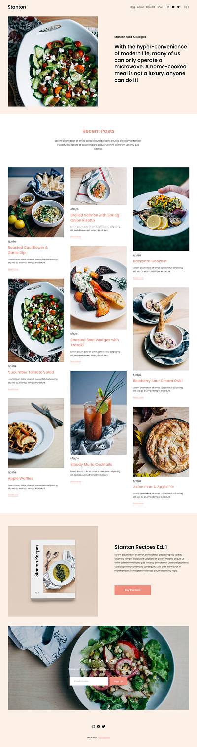 Stanton - Website Template - Squarespace app blog branding concept design development online store photography squarespace template theme ui ui design uiux ux ux design web web design web development website