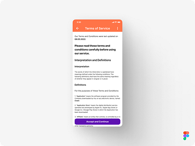 DailyUI Challenge Day 89 - Terms of Service #Day089 #DailyUI 089 app challenge concept daily daily ui dailyui dailyui challenge day 089 design figma ios of service terms terms of service tos ui user interface ux