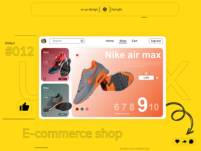 DailyUI Challenge day 012 android app clean creative dailyui design ecommerce shop ui website