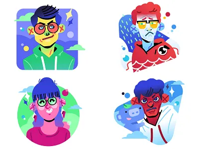 Portraits 2/3 character illustration portrait