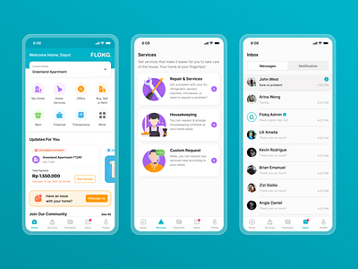 Property Super App apartment app apps chat design homepage hospitality housekeeping illustration property property apps repair services super apps tenants ui uidesign ux uxui