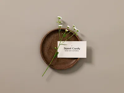 Logo for Sweet Candy. Cosmetics branding graphic design logo typography