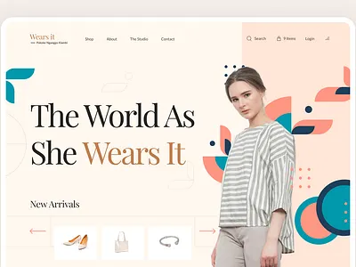 Shop E-commerce Landing Page app design ecommerce fashion landingpage shop ui website