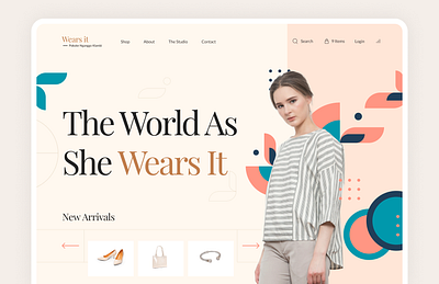 Shop E-commerce Landing Page app design ecommerce fashion landingpage shop ui website