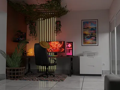 One piece Setup gaming 3d blender design gaming graphic design one piece onepiece op pc setup terra cota