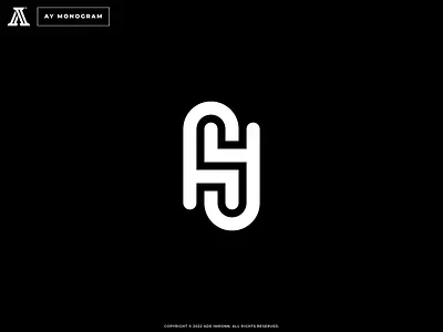 AY Monogram a ay branding design graphic design icon letter lettering logo logomark mark monogram typography visual y ya