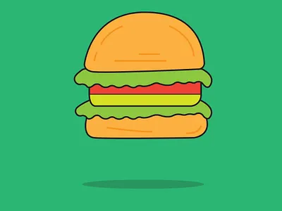 Hamburger Fast food vector icon burger app burger icon burger illustration burger website graphic design humburger icon illustration