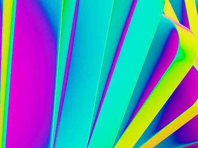 Holographics 3d blender color gradient graphic design holohraphic motion graphics spline