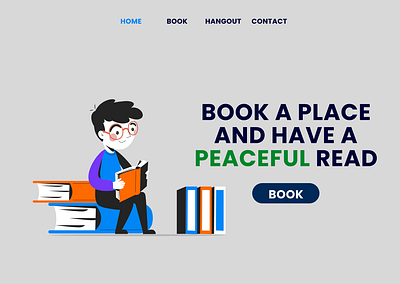 Landing Page for Peace reads - Day 3 app branding dailyui design graphic design illustration logo ui ux vector