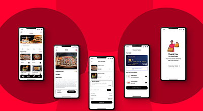 Food App Design app design design food app illustration uiux
