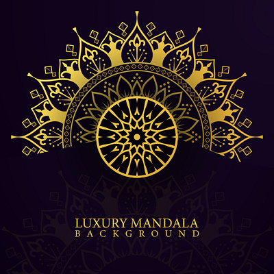LUXURY MANDALA BACKGROUND DESIGN illustration