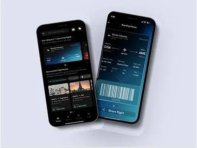Travel Booking App UI - BWA Course booking app case study design illustration mobile apps ui ui design uiux