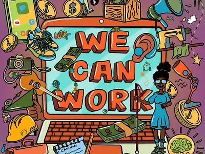 Doodle Art - We Can Work Program doodle art