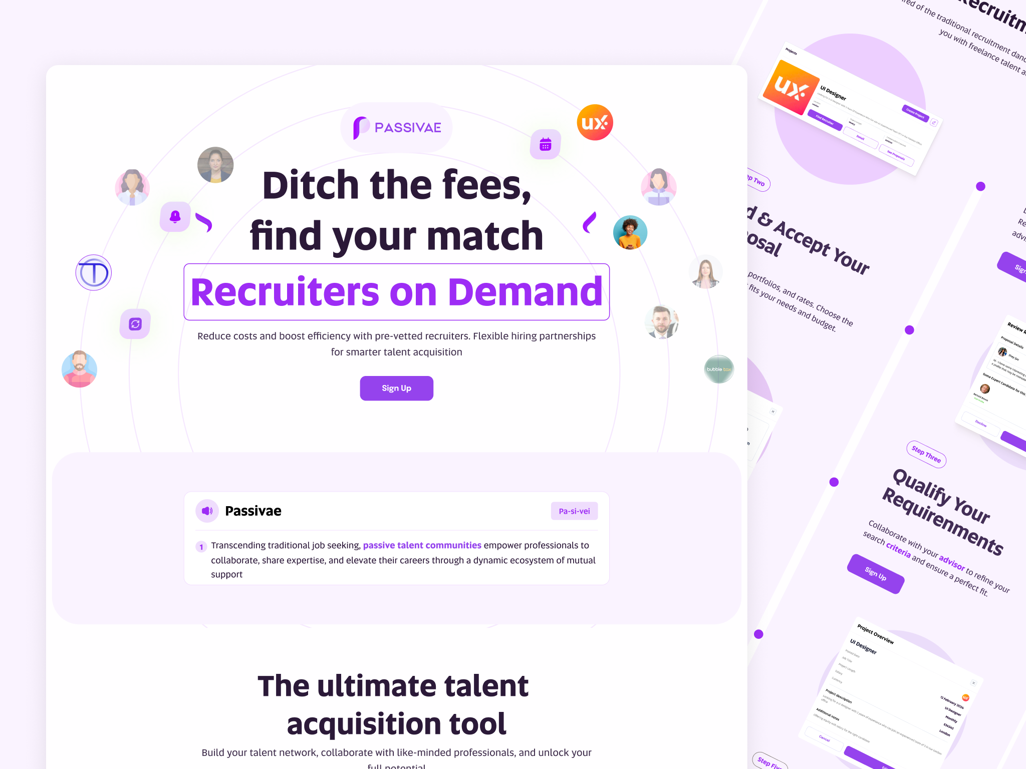 Passivae Website Design figma ui uiux website website desing website ui design