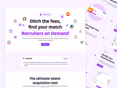 Passivae Website Design figma ui uiux website website desing website ui design