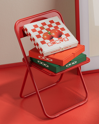 Pizza Delivery 3d branding cgi design foreal illustration logo