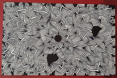 Flower Power art artist design draw drawing duddle flowers