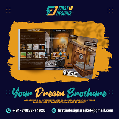 Brochure Mockup Post branding design graphic design illustration motion graphics post soicalmedia vector