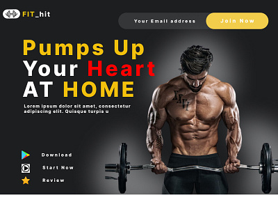 Fit_Hit branding design figma graphic design logo ui uxui webdesign