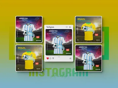 Argentina & Brazil Banner | Social Media Post Design ad advertiging argentina branding brazil design facebook ad facebook post flyer graphic design instagram ad instagram post postar shot social media ad banner social media banner social media post design stories template ui