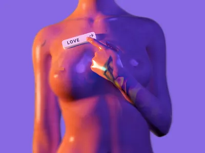 "Love is just a button" 3d 3d art cinema4d digital illustration illustration render