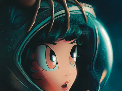 Ellen Ripley alien cartoon cartoony digital digital portrait ellen ripley illustration stylised portrait stylized portrait