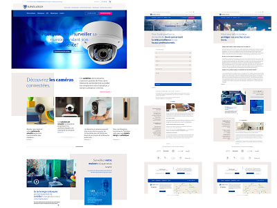 Surveiller.ch blue branding ergoomy flat design logo modern navigation security simple ux design