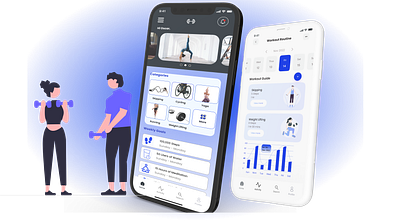 Workout tracker app branding design graphic design illustration logo typography ui ux vector