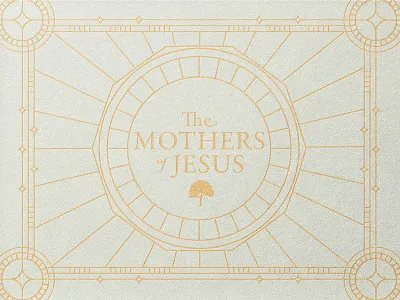 Advent Sermon Series 2022 art deco christmas church design frame gold ivory linear monoline paper sermon series texture tree