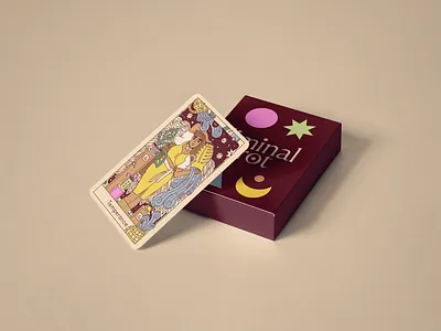 Liminal Tarot branding design drawing illustration line art tarot tarot cards tarot deck