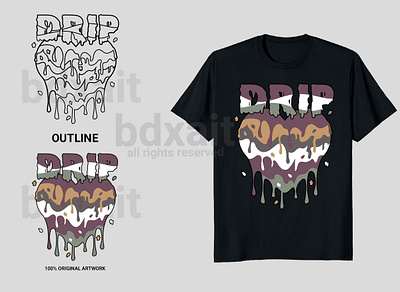 Urban Dripping Style T-shirt Design design dope style drawn drip dripping style graphic hand drawn illustration shirt streetware tee design tshirt design urban vector vintage