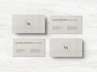 DA Business Cards agency branding business cards classic design graphic design interior design logo mockup modern print design