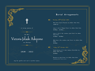 Funeral Flyer Design design flyer design graphic design inkscape