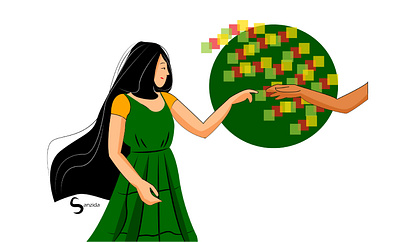 Trust. character desing design digital drawing illustration vector