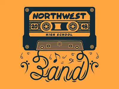 IMAGEMARKET - BAND 2018 band branding contests design graphic design illustration imagemarket logo school student council tees typography vector