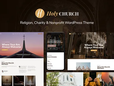 Holy Church | Religion, Charity & Nonprofit WordPress Theme blog business design illustration logo web design webdesign wordpress wordpress theme wordpress themes