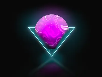 Neon Planet Graphic illustration app app design branding clean concept design illustration logo neon ui ux